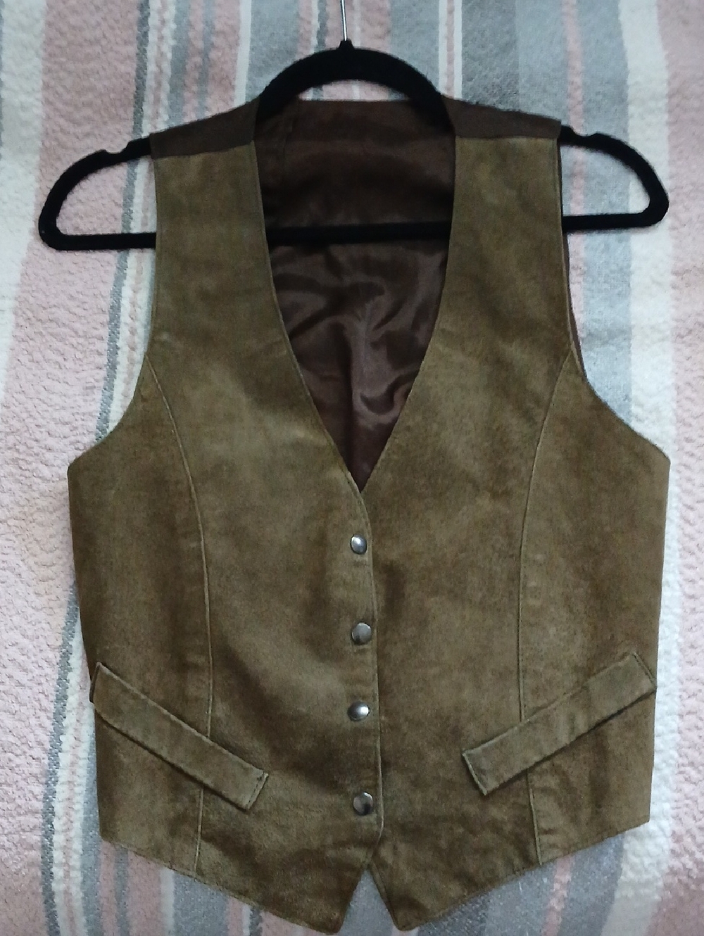 Vintage Genuine Suede Leather Vest